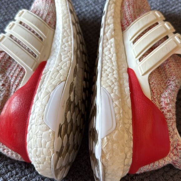 Adidas Ultraboost W Running Shoes Women’s 7.5 Cream Red Knit No Laces DB3209 - Picture 10 of 16